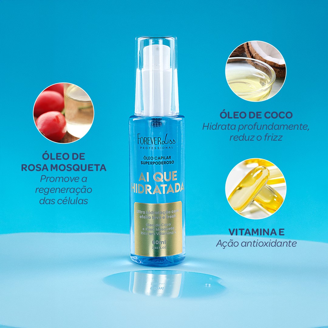 Kit Óleos Superpoderosos Alinhamento e Hidratação Forever Liss ÚNICO 4