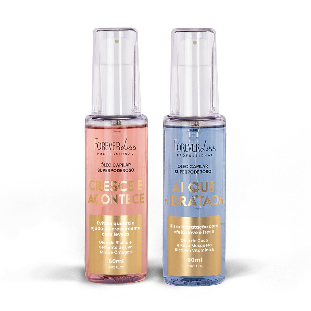 Kit Óleos Superpoderosos Crescimento e Hidratação Forever Liss