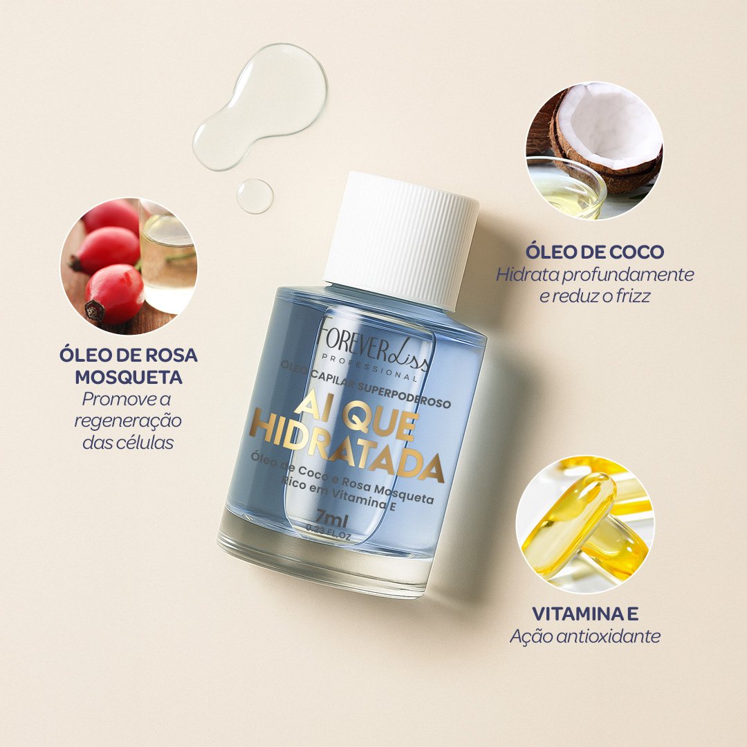 Óleo Capilar Superpoderoso Ai que Hidratada Forever Liss 7ml 7ml 3