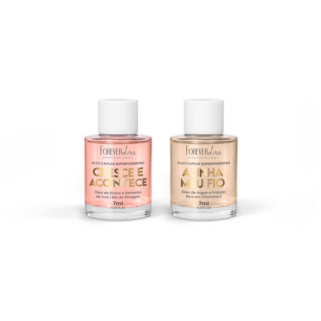 Kit Óleo Capilar Superpoderoso Cresce e Alinha Meu Fio Forever Liss 7ml