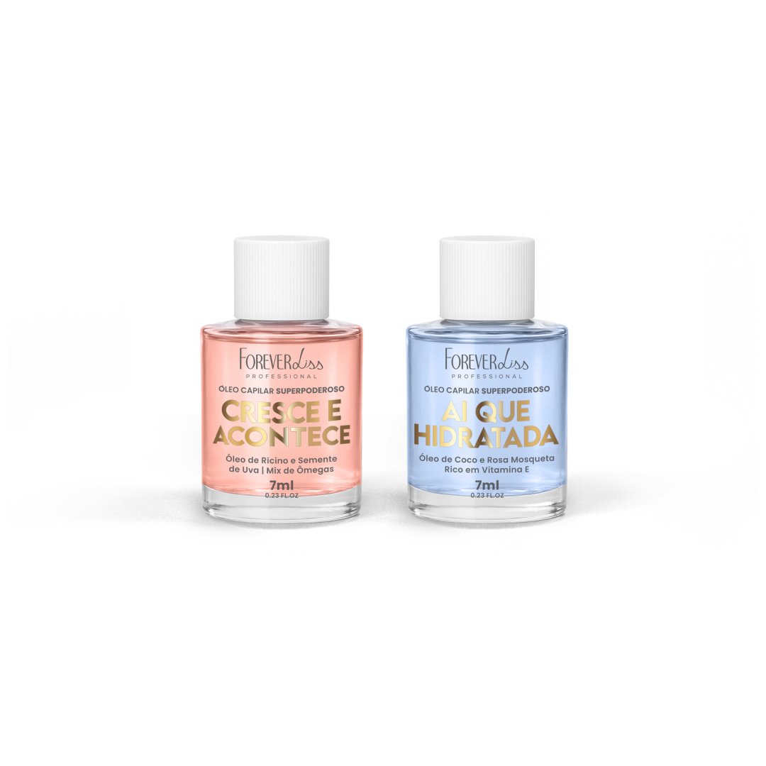 Kit Óleo Capilar Superpoderoso Cresce e Hidrata Forever Liss 7ml
