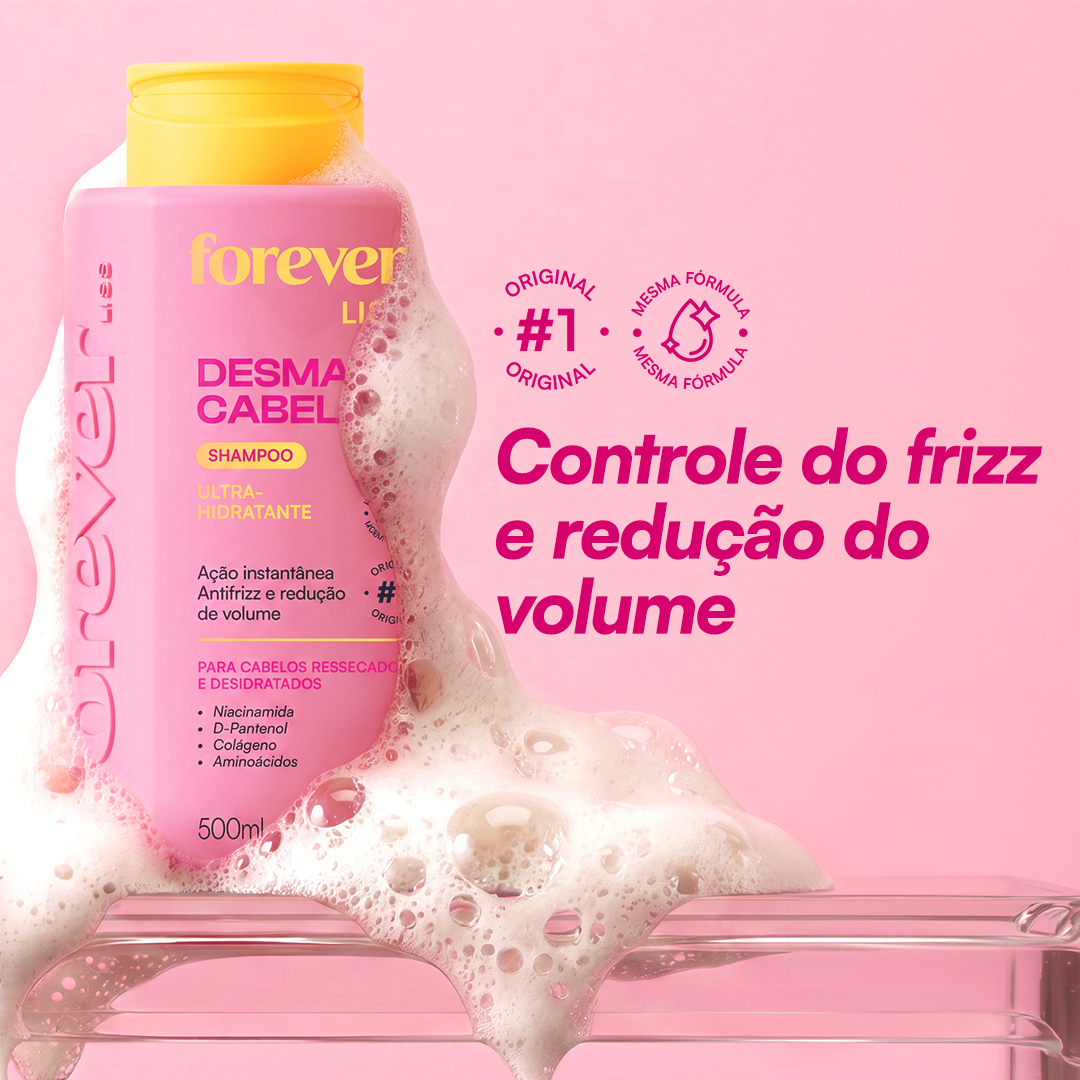 Shampoo Desmaia Cabelo Forever Liss 500ml