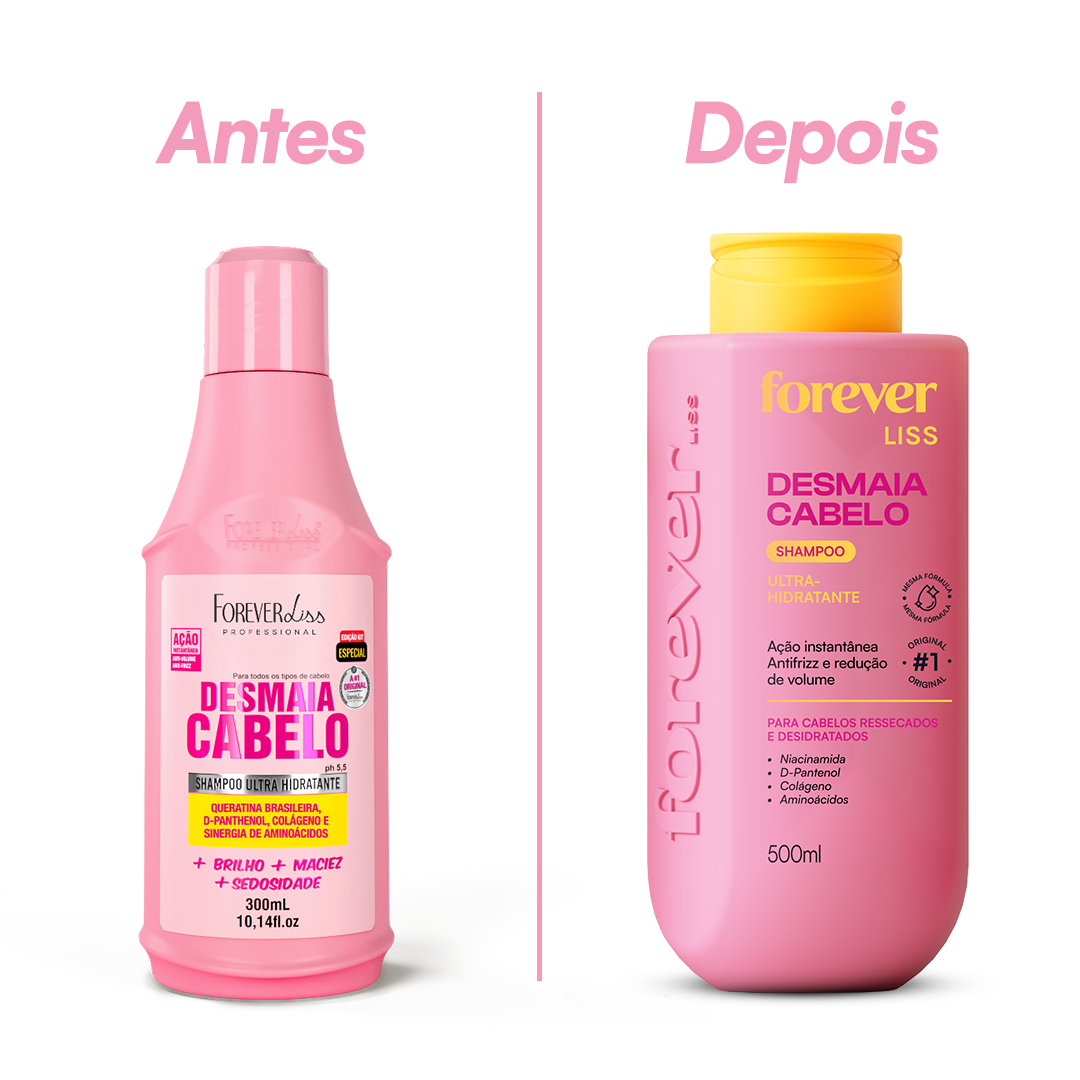 Shampoo Desmaia Cabelo Forever Liss 500ml 500ml 5