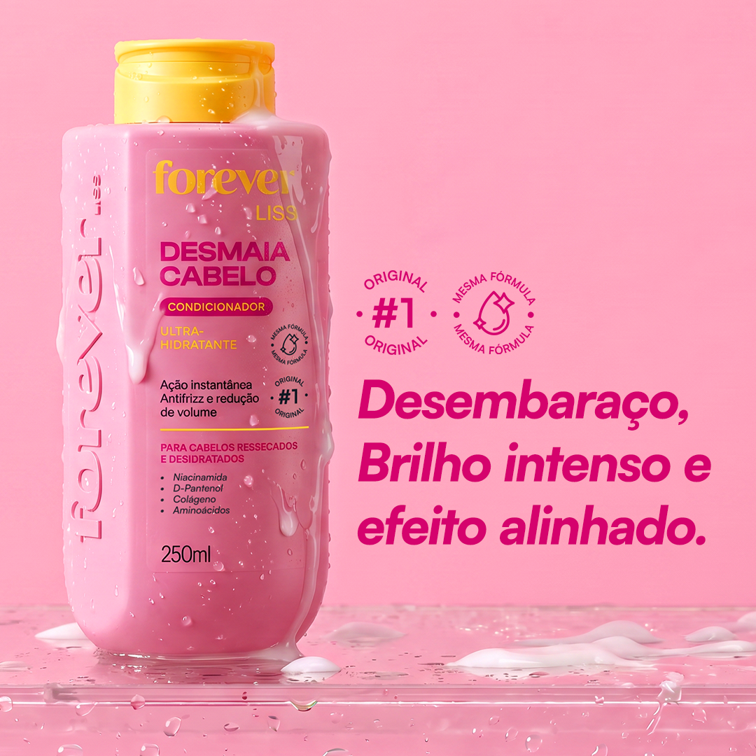 Condicionador Desmaia Cabelo Forever Liss 250ml 250ml 2