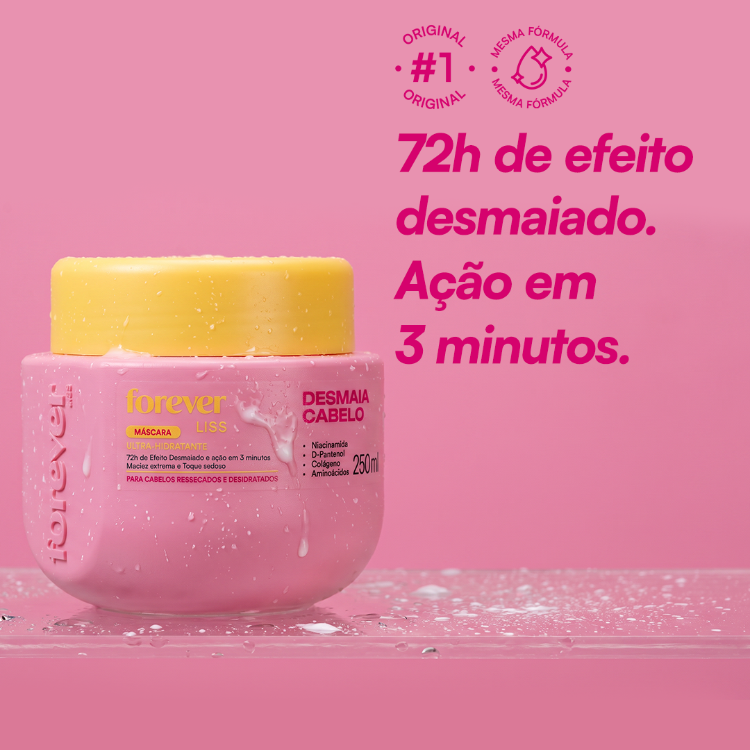 Máscara Hidratante Desmaia Cabelo Forever Liss 250g 250g 2