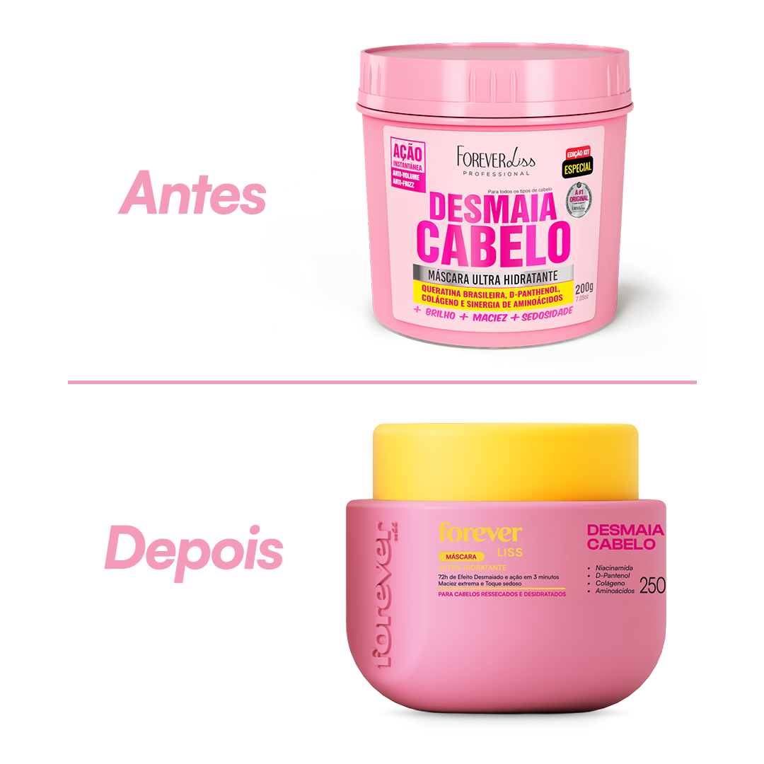 Máscara Hidratante Desmaia Cabelo Forever Liss 250g 250g 6