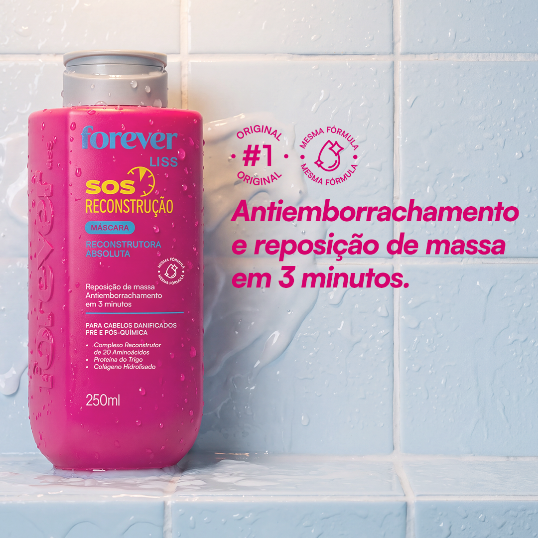 Máscara SOS Reconstrução Forever Liss 250g 250g 2