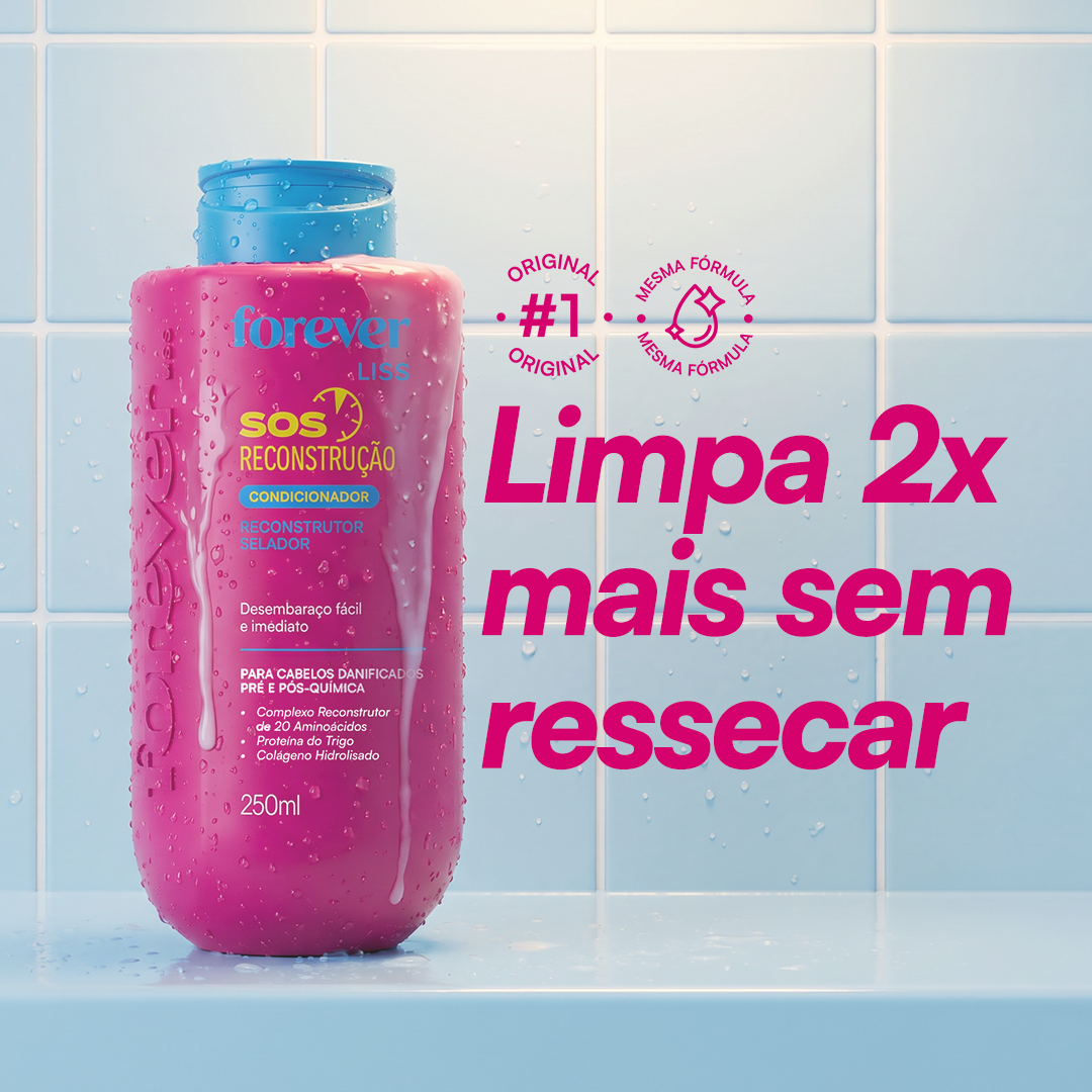 Condicionador SOS Reconstrução Forever Liss 250ml