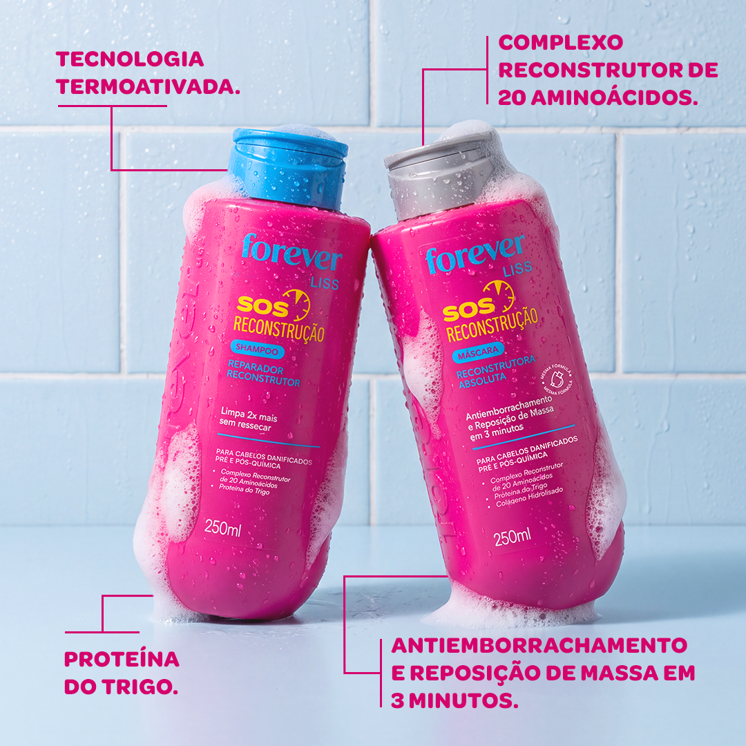 Kit Especial SOS Reconstrução Forever Liss ÚNICO 4