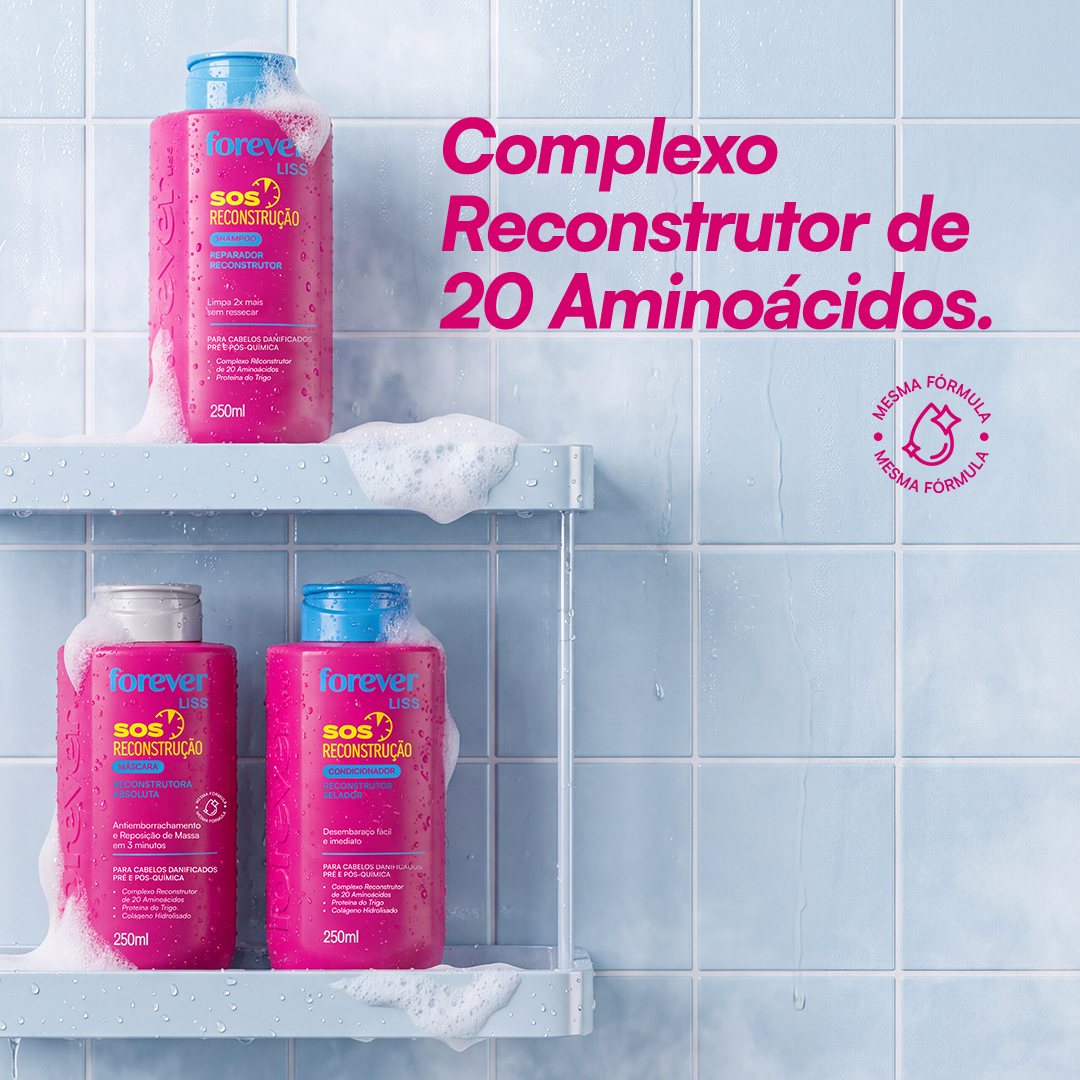 Kit SOS Reconstrução Forever Liss ÚNICO 2