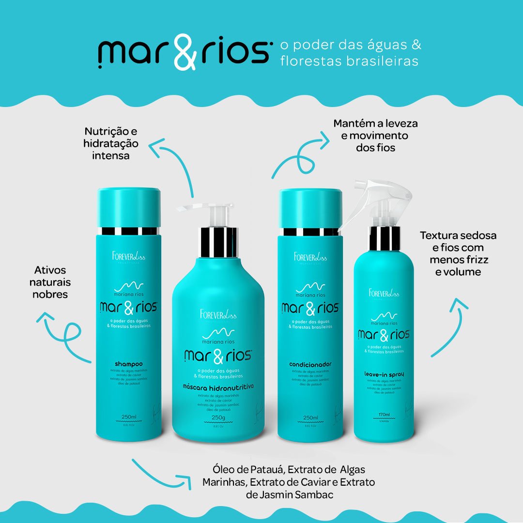 Leave-in Mar&Rios Forever Liss 170ml 170ml 4