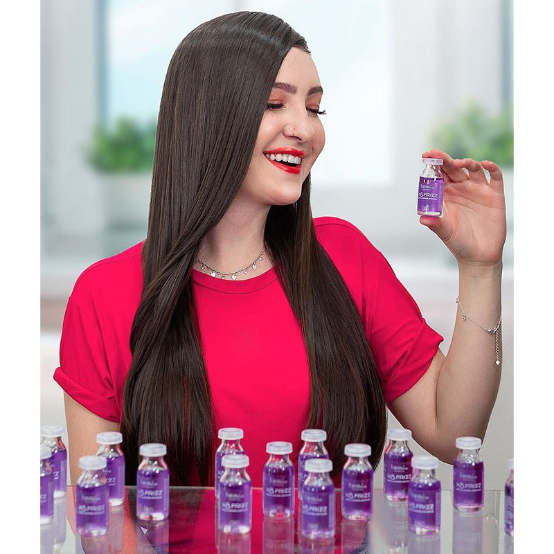 Kit com 10 Ampolas para Cabelo Xô Frizz Forever Liss ÚNICO 2
