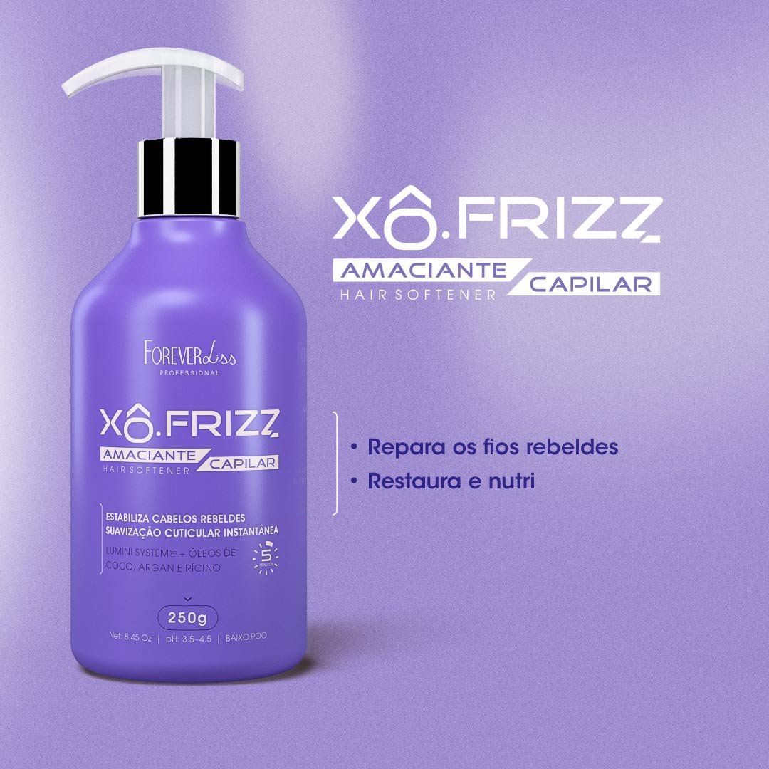Amaciante Capilar Xô Frizz Forever Liss 250g 250g 3