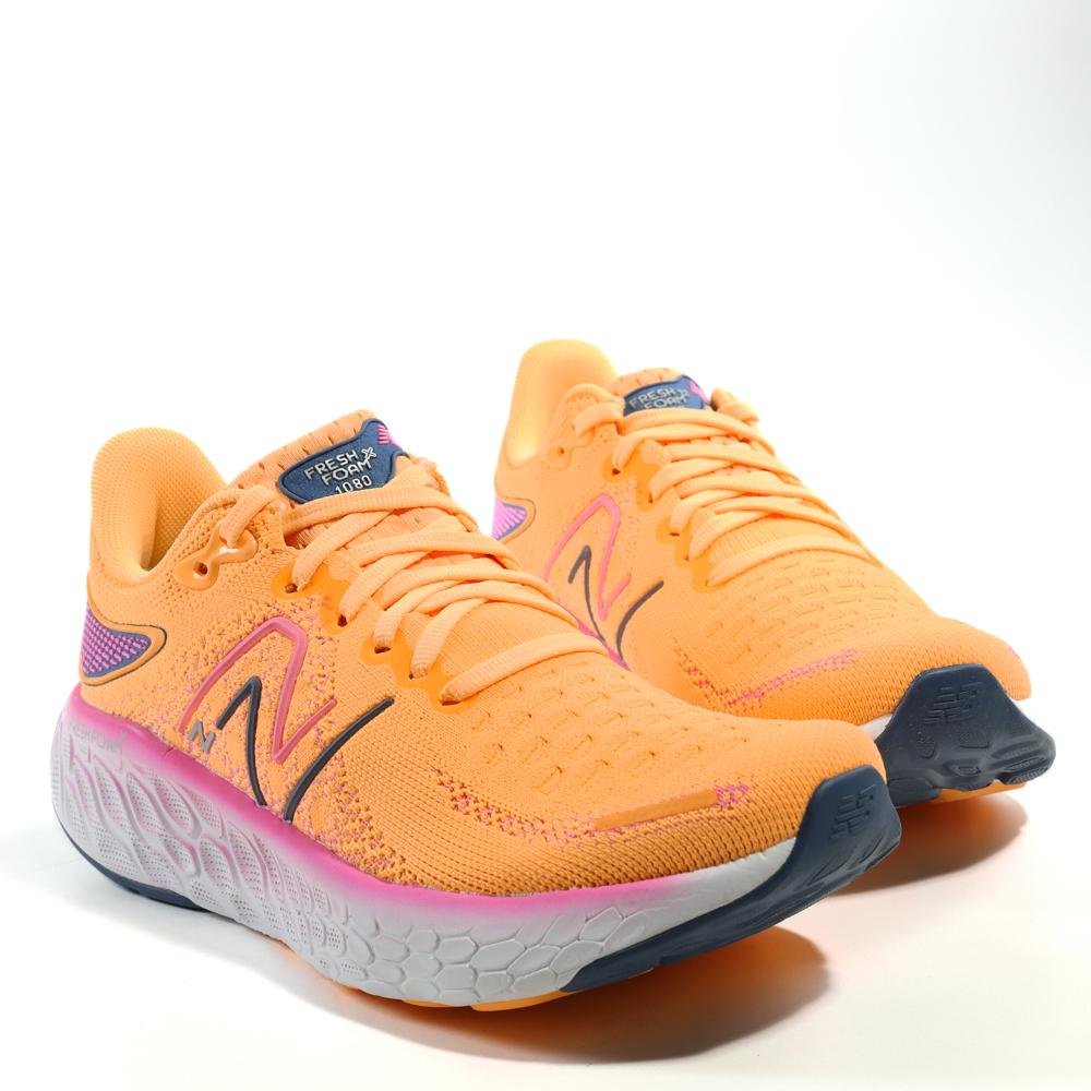 Tênis New Balance 1080 V12 Corrida Laranja Laranja