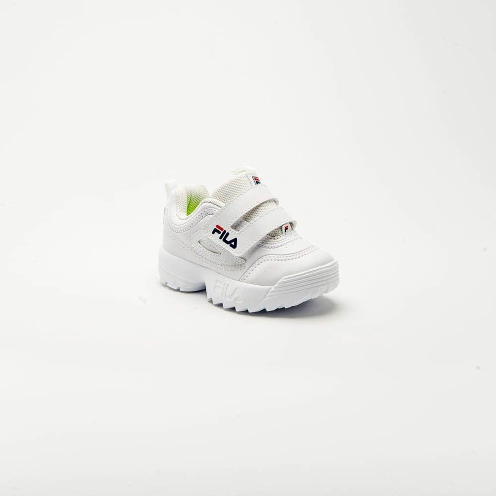 Tênis Infantil Fila Disruptor Fd8k Branco Branco 2