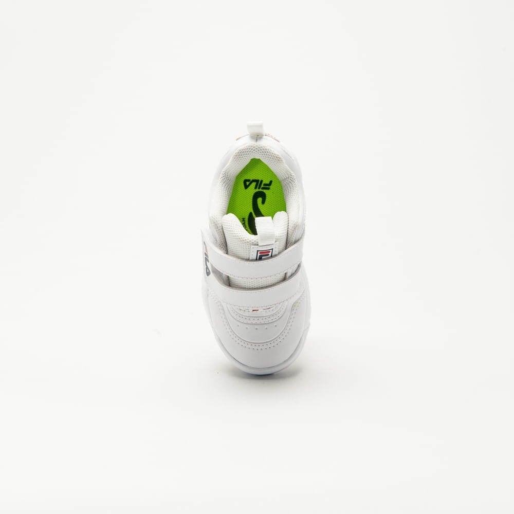 Tênis Infantil Fila Disruptor Fd8k Branco Branco 3