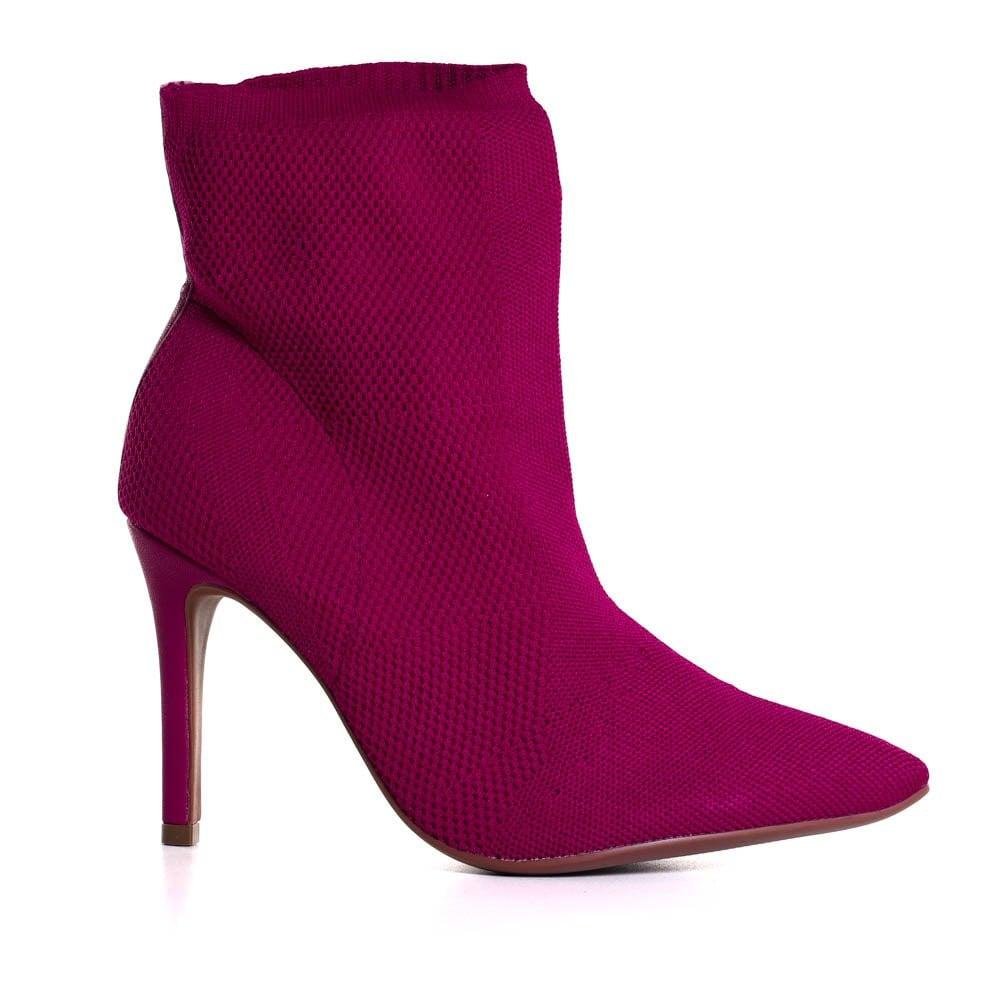 Bota Feminina Zariff Salto Fino Pink Rosa 2