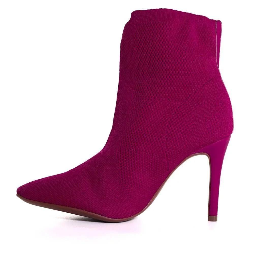 Zattini Botas Por Bota Feminina Zariff Salto Fino Pink Rosa