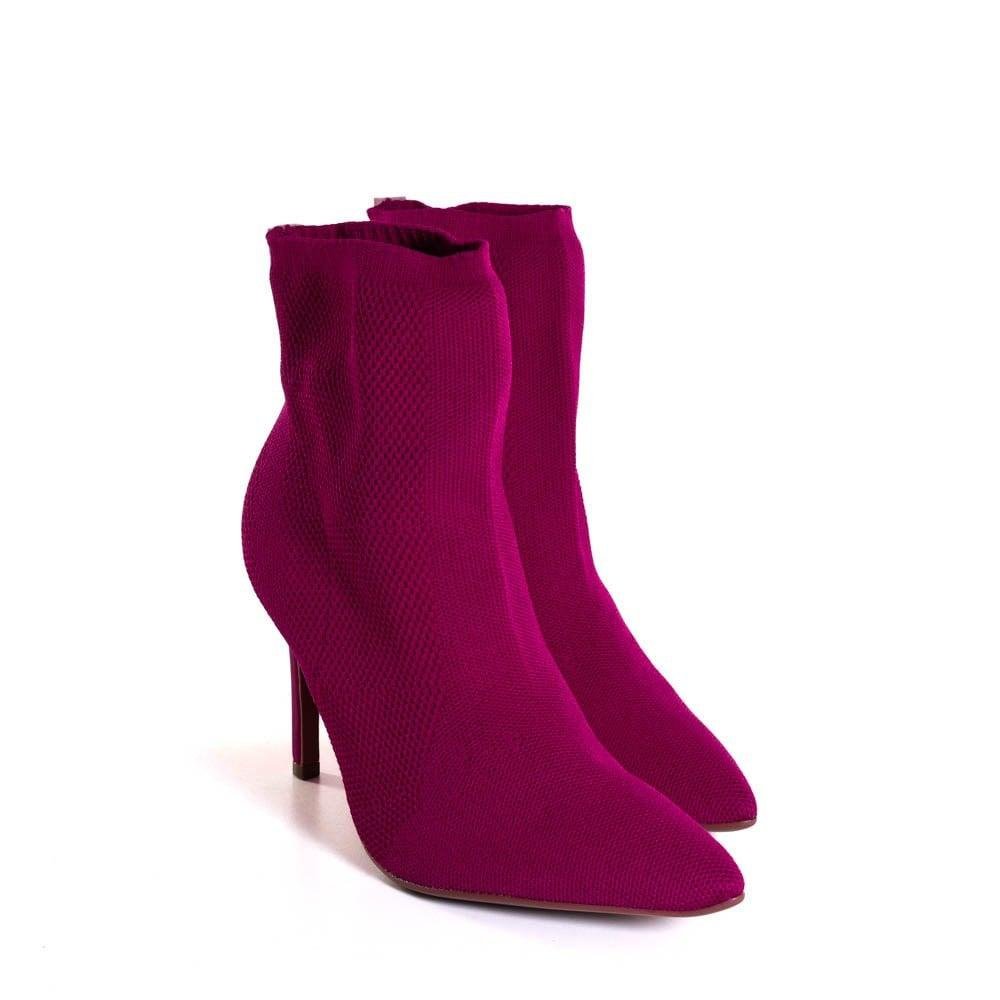 Bota Feminina Zariff Salto Fino Pink Rosa 4