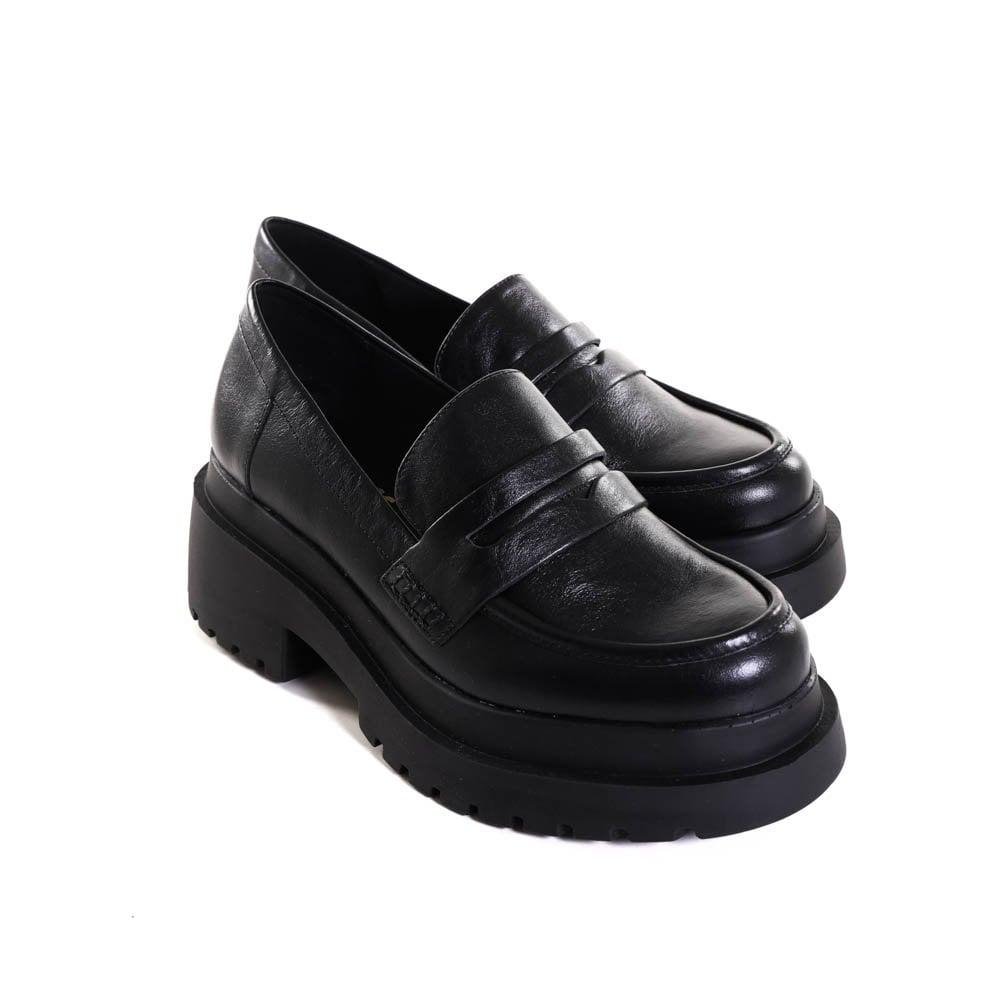 Mocassim Feminino Zariff Plataforma 2183-71203 Preto Preto 3