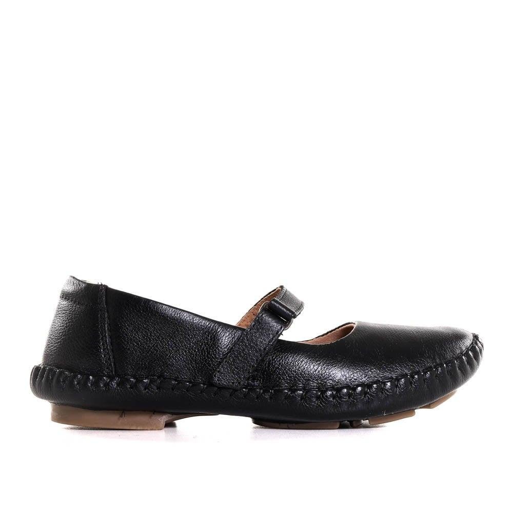 Sapato Social Leve Comfort F10907 Feminino 2032 Preto 1