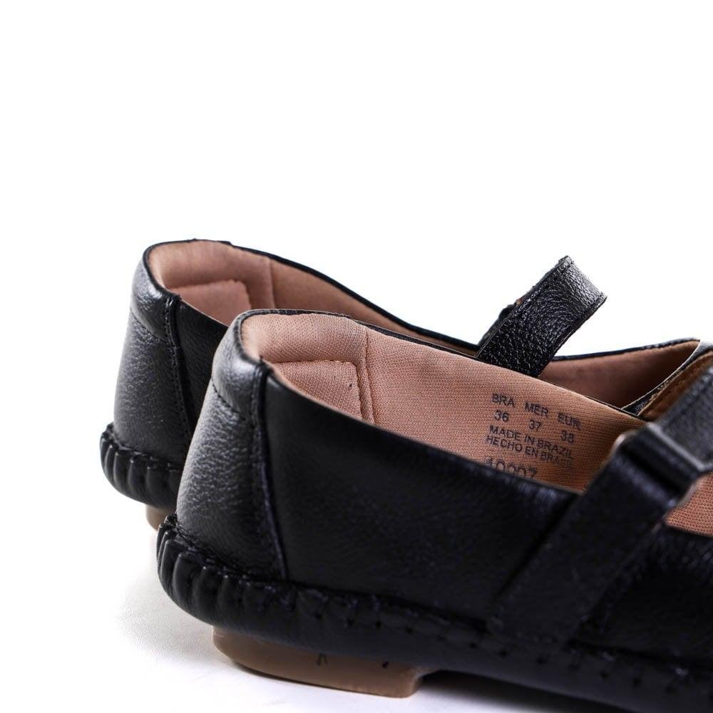 Sapato Social Leve Comfort F10907 Feminino 2032 Preto 4