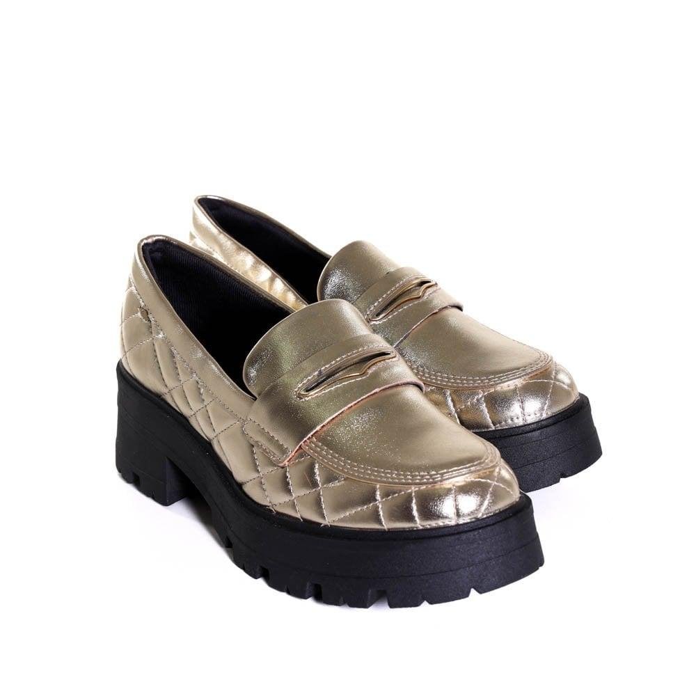 Mocassim Feminino Dakota Champagne G5961 Dourado 3