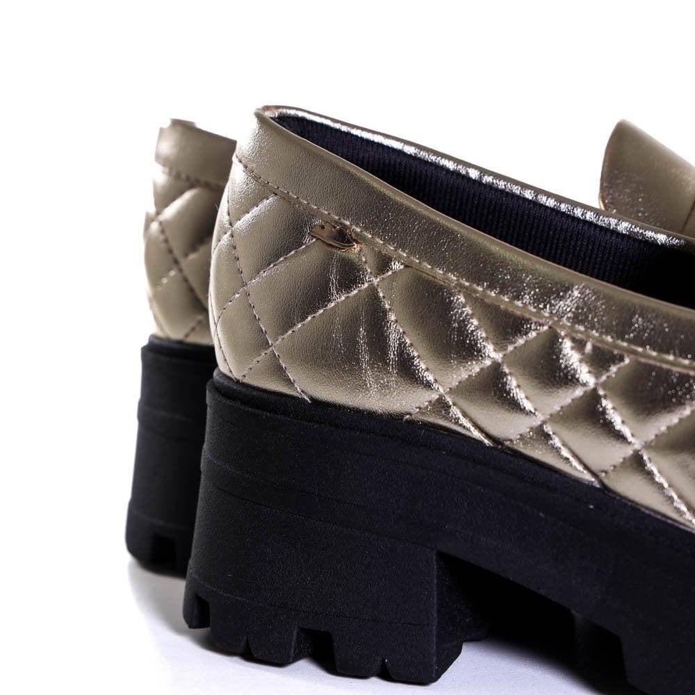 Mocassim Feminino Dakota Champagne G5961 Dourado 4