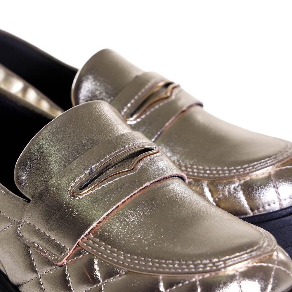 Mocassim Feminino Dakota Champagne G5961 Dourado 5
