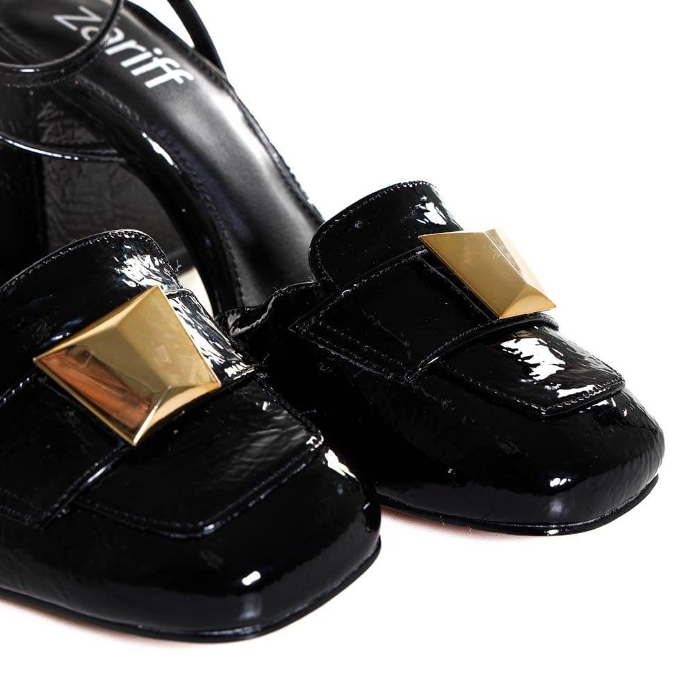 Sapato Social Zariff Verniz Preto Feminino 2032 Preto 4
