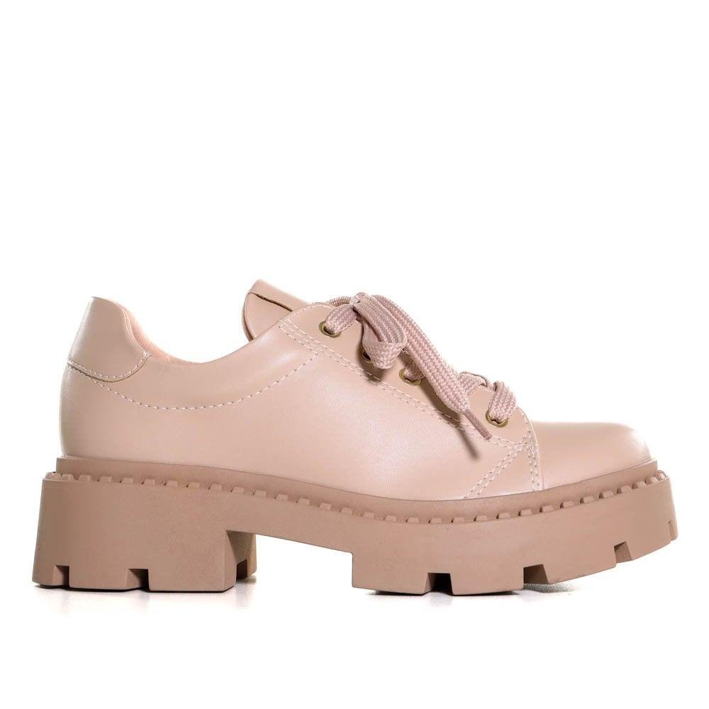 Sapato Casual Zariff Tratorado Nude Feminino 2032 Bege 1