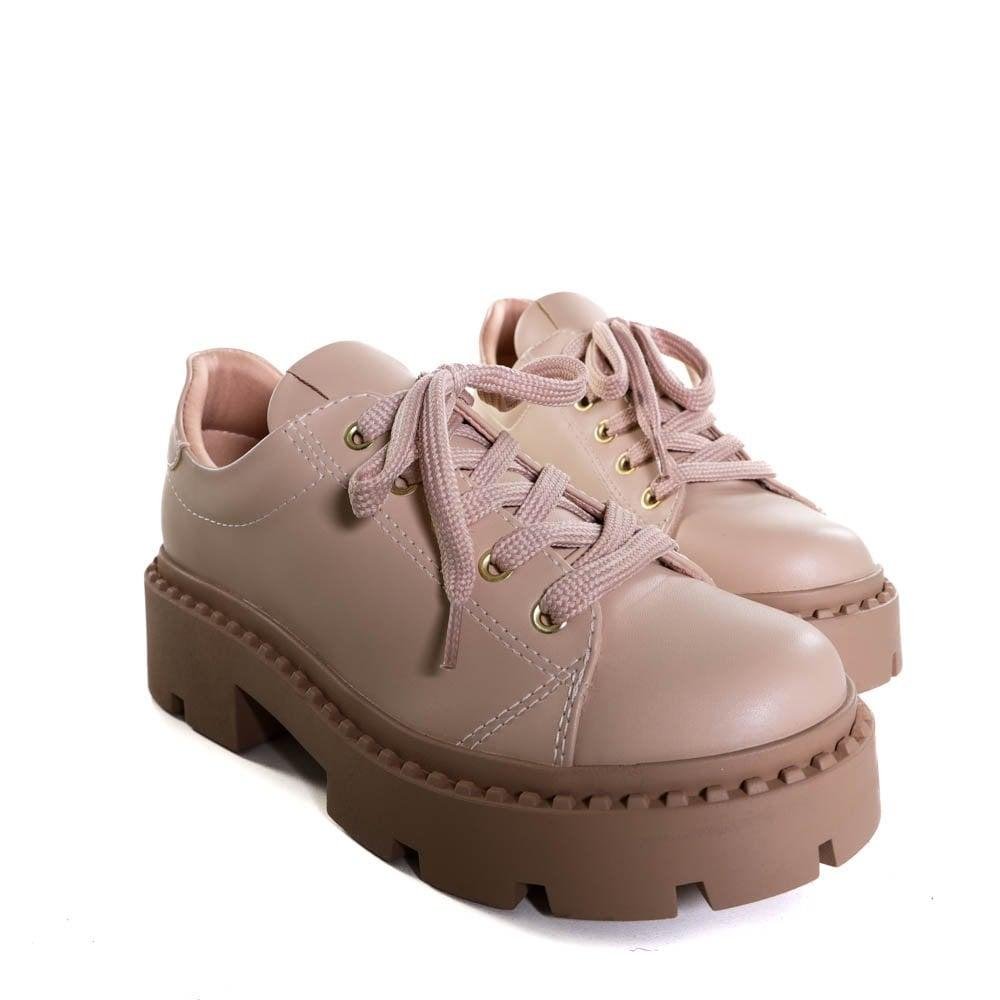 Sapato Casual Zariff Tratorado Nude Feminino 2032 Bege 4