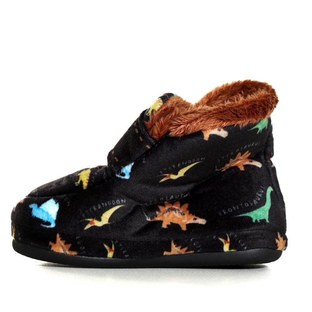 Pantufa Infantil Art Fenix 1049 Dino Preto 2
