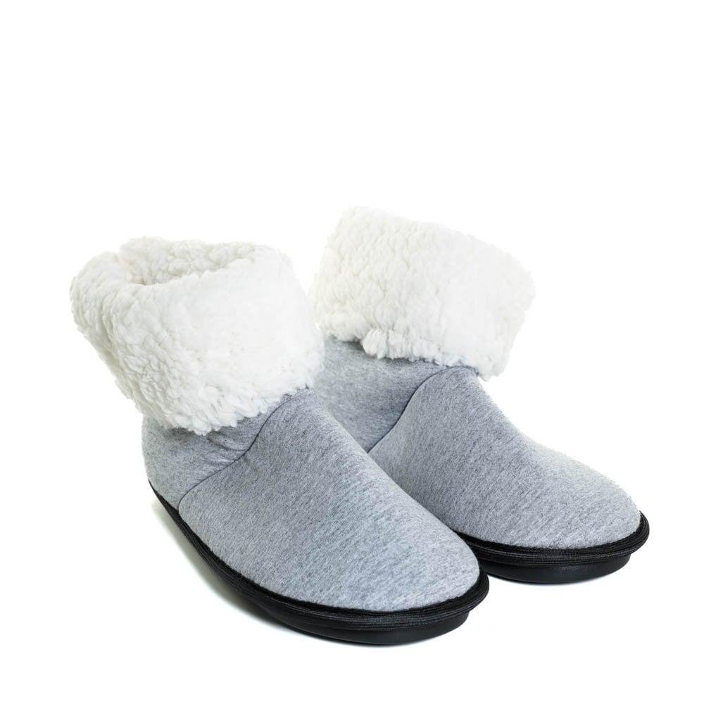 Pantufa Masculina Textil 06 Cinza Cinza 3