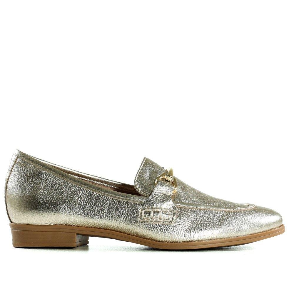 Loafer Feminino Bottero 353402 Metal/Dourado Dourado 1