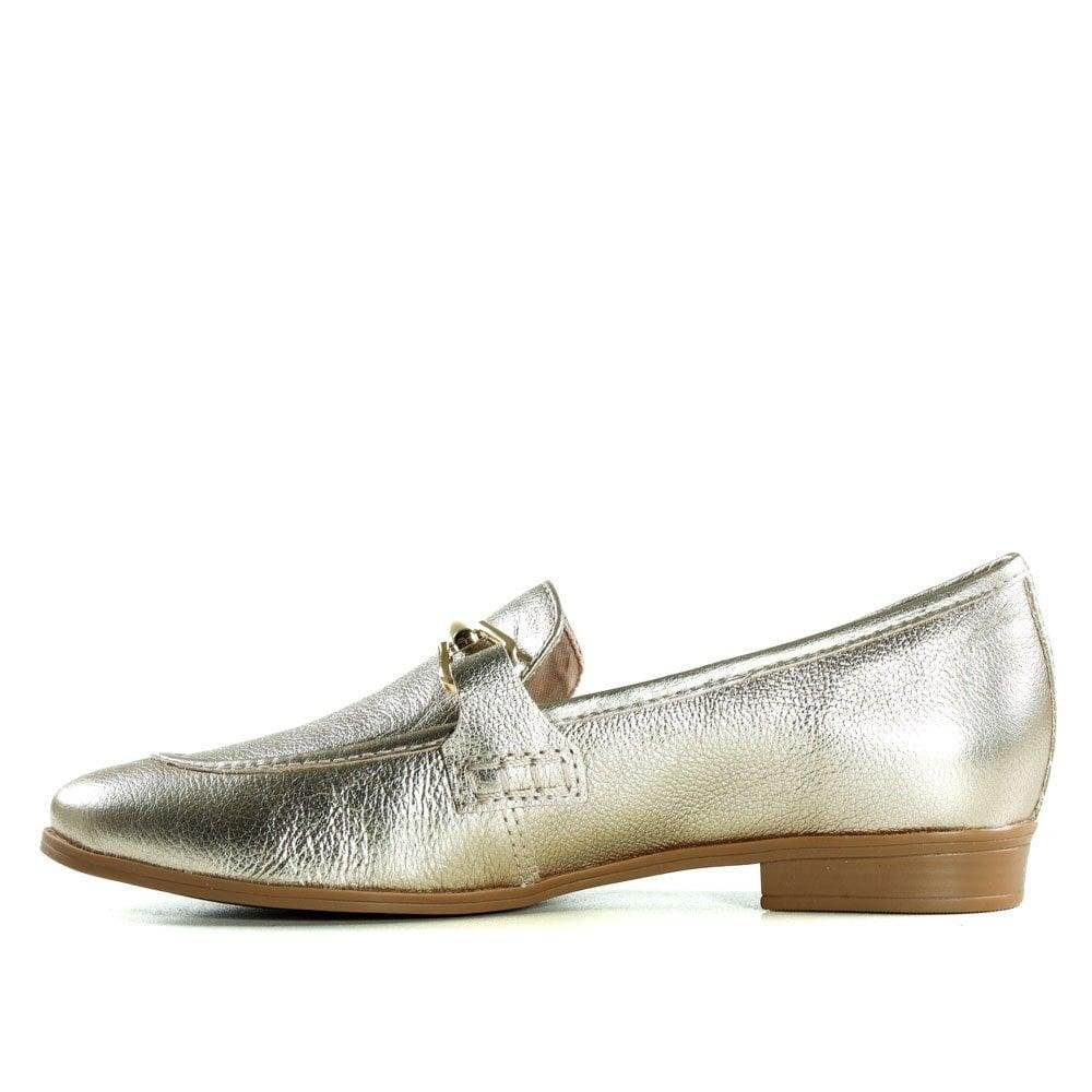 Loafer Feminino Bottero 353402 Metal/Dourado Dourado 2