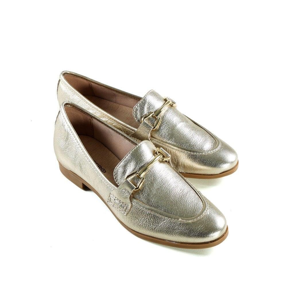 Loafer Feminino Bottero 353402 Metal/Dourado Dourado 3