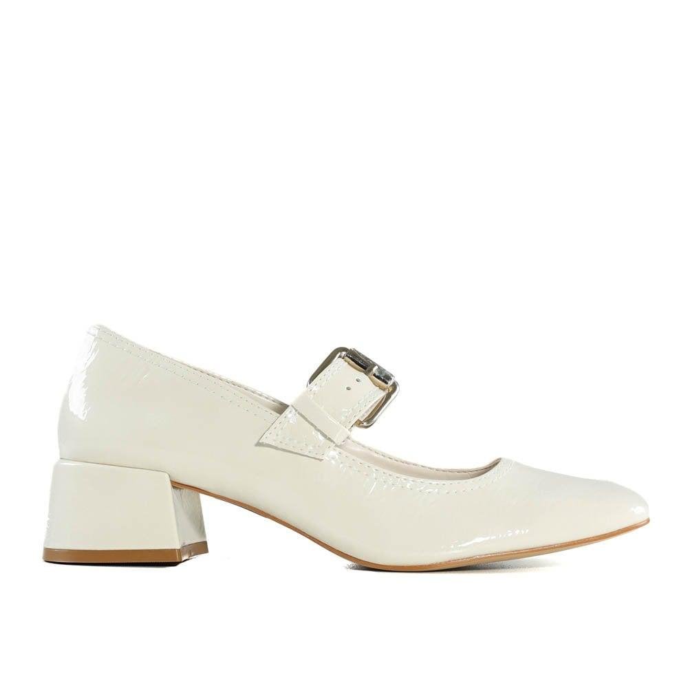 Sapato Feminino Zariff 7300504 Off White Branco 1