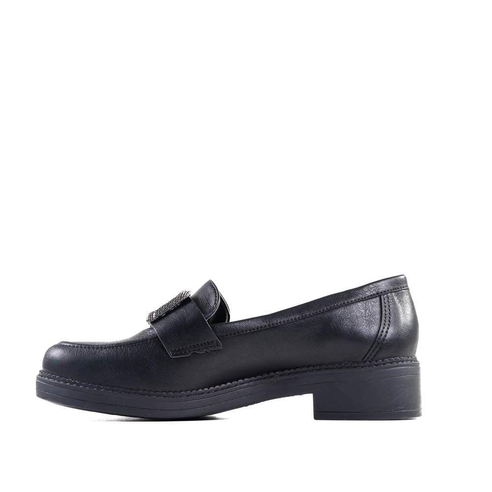 Mocassim Feminino Via Marte 23-16905 Preto Preto 2