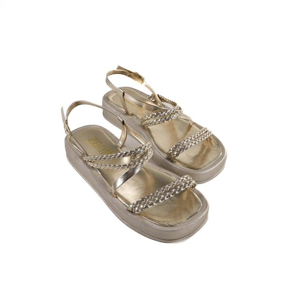 Tamanco Feminino Birk Zariff Ff2381 Ouro Light Dourado 3