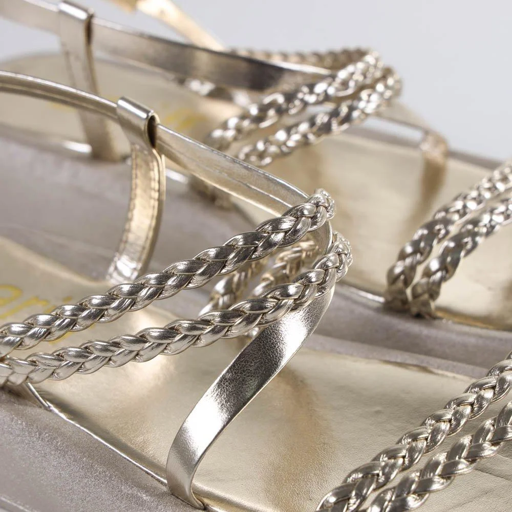 Tamanco Feminino Birk Zariff Ff2381 Ouro Light Dourado 4