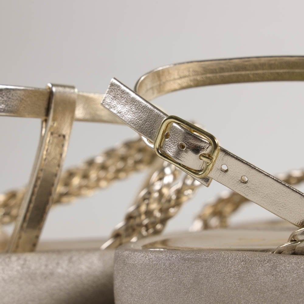 Tamanco Feminino Birk Zariff Ff2381 Ouro Light Dourado 6