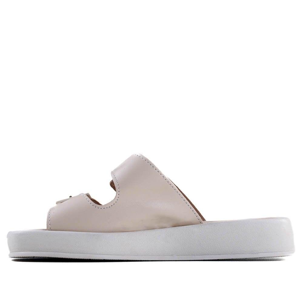 Sandália Feminina Birk Zariff Ff2386 Off White Bege 2