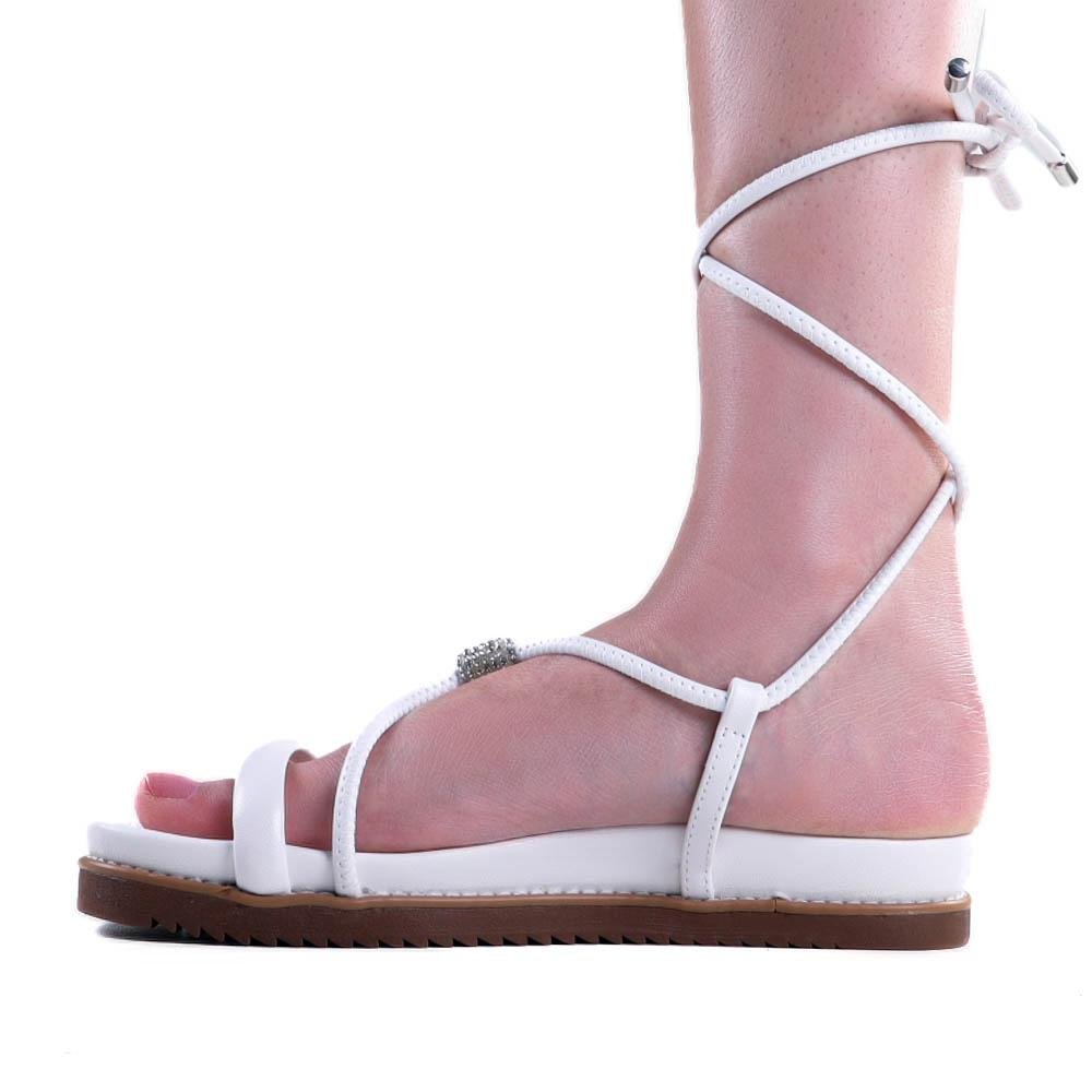 Sandália Feminina Via Marte 23-10706 Branco Branco 2