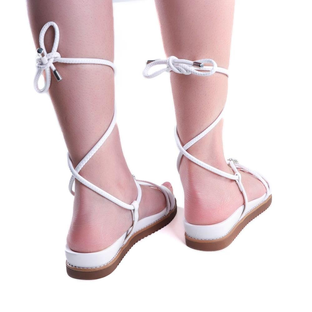 Sandália Feminina Via Marte 23-10706 Branco Branco 6