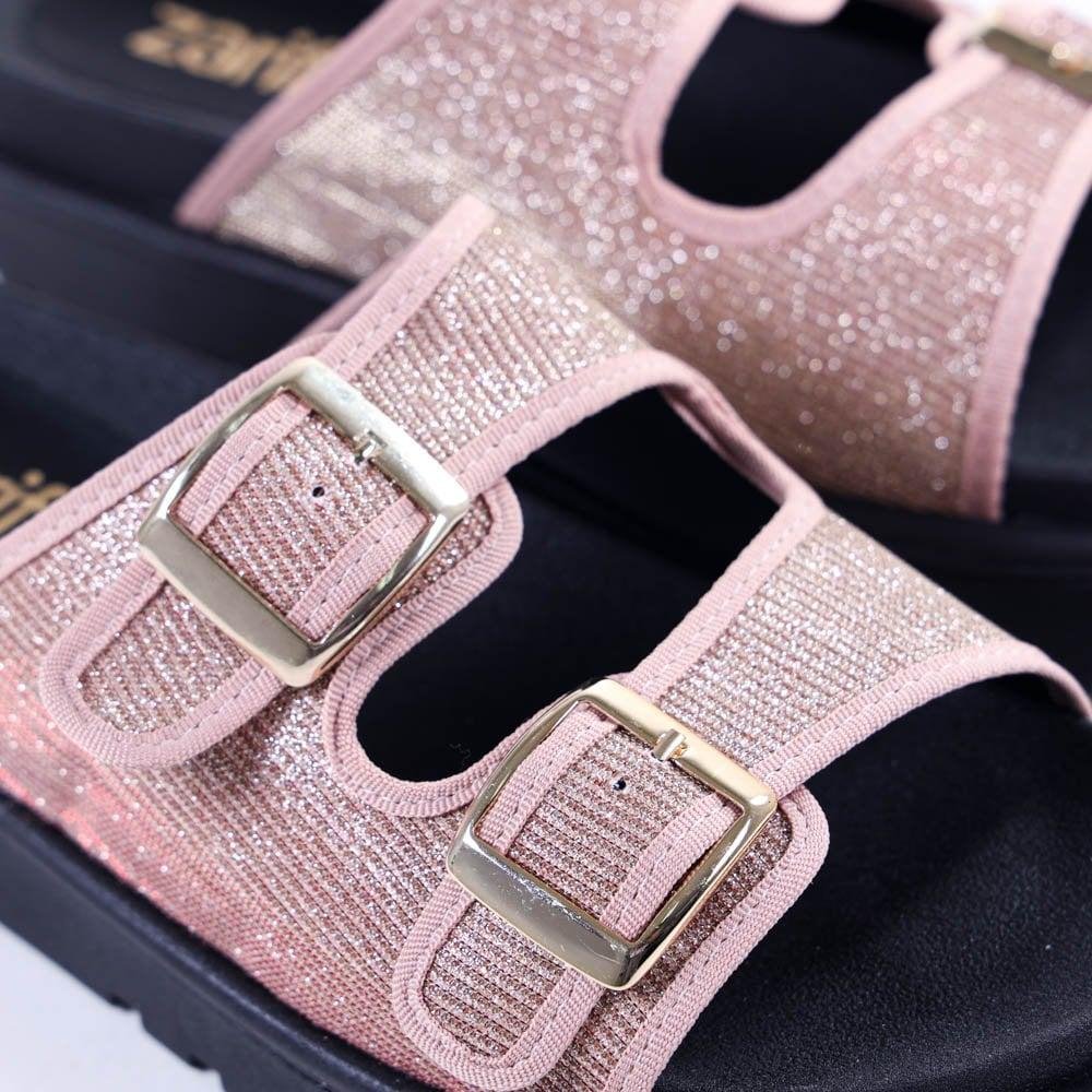 Sandália Feminina Zariff 1819-06 Ouro Dourado 4