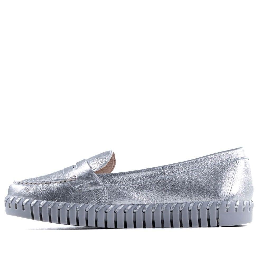 Mocassim Feminino Bottero 354122 Prata Prata 2