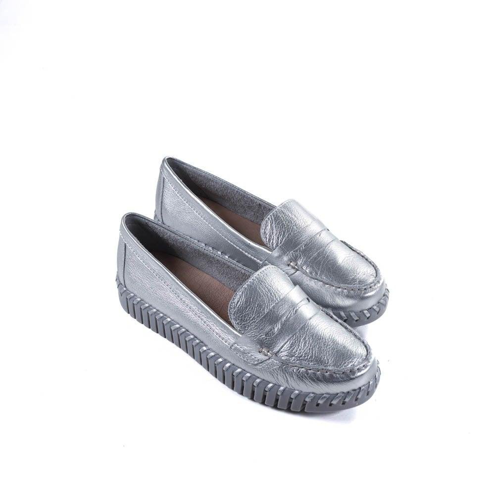 Mocassim Feminino Bottero 354122 Prata Prata 3