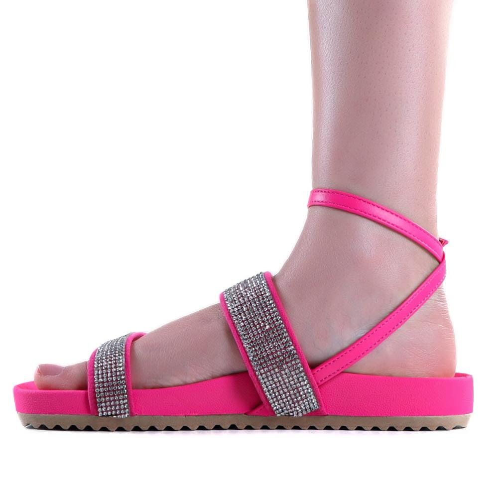 Sandália Feminina Zariff 1993-21 Cristal/Pink Rosa 2