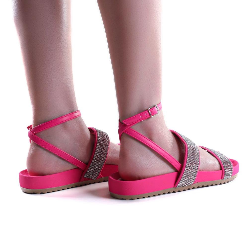 Sandália Feminina Zariff 1993-21 Cristal/Pink Rosa 5